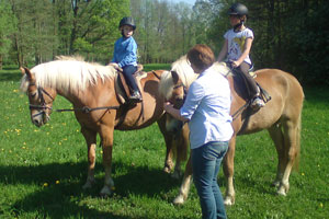 Kinderreiten auf dem Bauernhof Spreewald